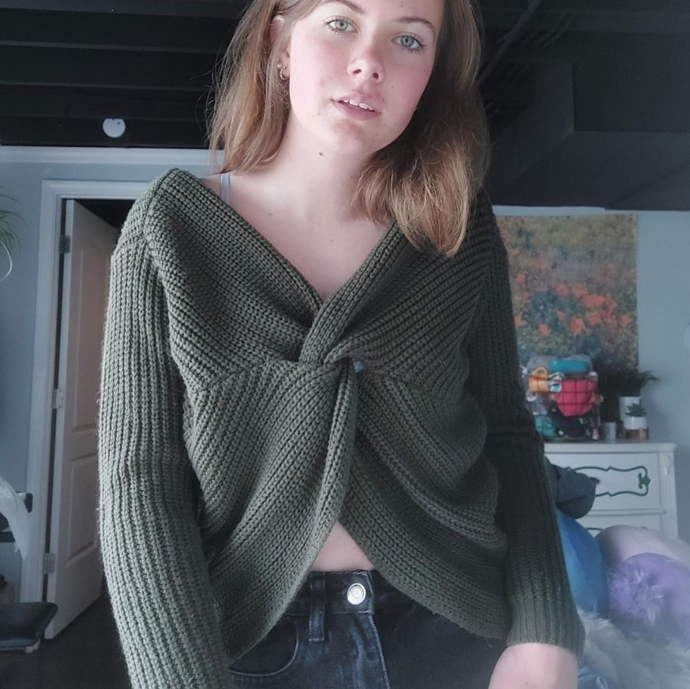 Olive Green Sweater